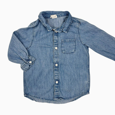 Chemise en coton chambray 12-18M