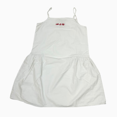 Robe blanche en coton 4Y