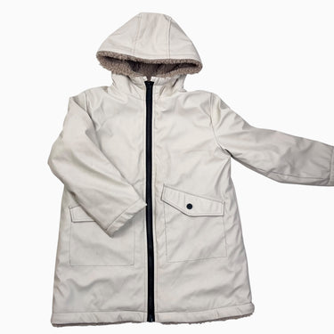 Manteau style imper crème doublé en sherpa 8Y
