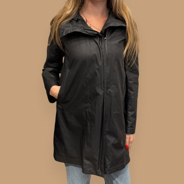 Manteau pluie noir pour femmes XXS