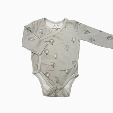 Cache-couche gris 'montgolfières' 3-6M
