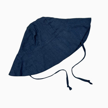 Chapeau soleil marine en lin 6-12M