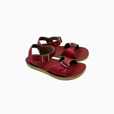 Sandales rouges en cuir 10US