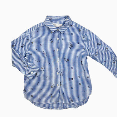 Chemise à rayures bleues 'coeurs' 5Y