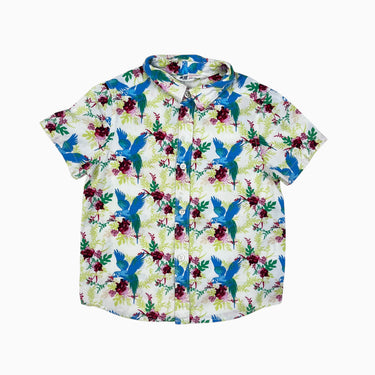 Chemise fleurie 'perroquet' 1.5-2Y