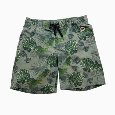 Maillot vert tropical 7-8Y