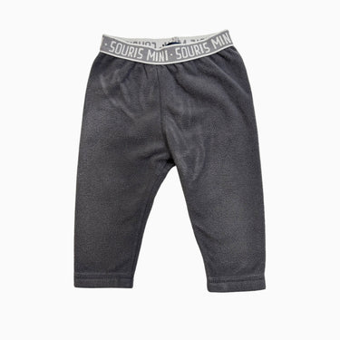 Legging gris en polar 6-9M