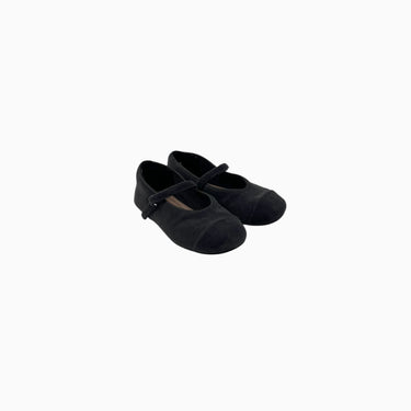 Ballerines anthracite en velours avec velcro 21EU