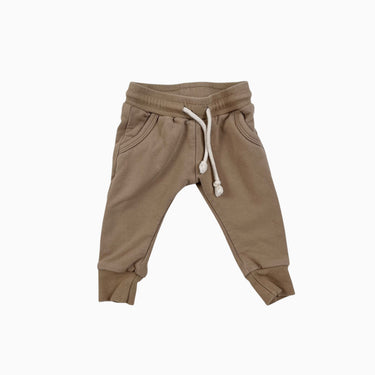 Jogger latté en coton et spandex 3-6M