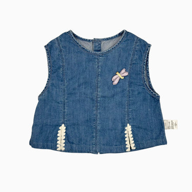 Blouse en coton chambray 'libellule' 90CM 18-24M