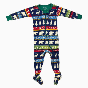 Pyjama en coton bio à imprimé festif 6-9M