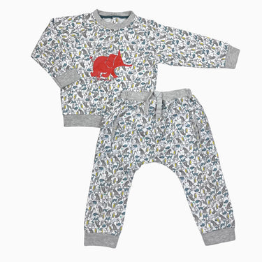 Ensemble blanc 'animaux' 24M
