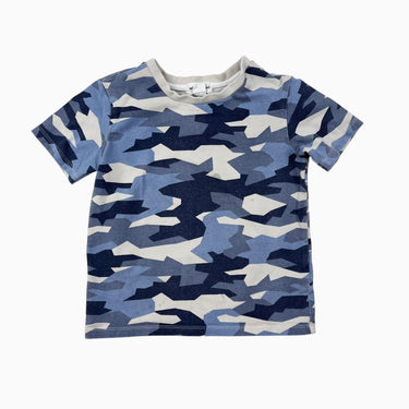 T-shirt style camouflage bleu 4Y
