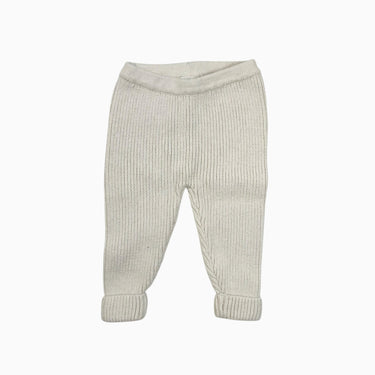 Pantalon blanc en tricot 9-12M