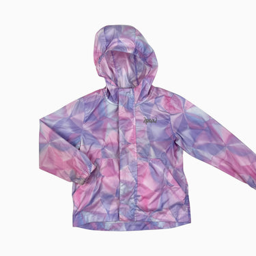 Veste style coupe-vent tie dye rose et mauve 3-4Y
