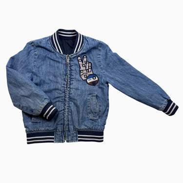 Veste réversible 'New York' en denim et poly 4Y