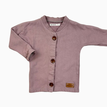 Cardigan mauve 1-2Y