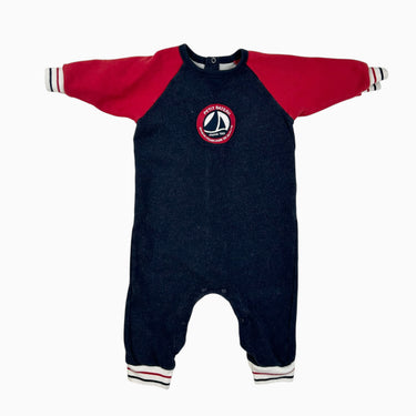 Combi marine et rouge 12M