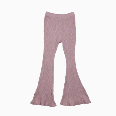 Legging 'flare' rose côtelé XL 4-5Y