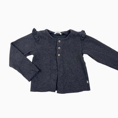 Cardigan gris tricot 24M