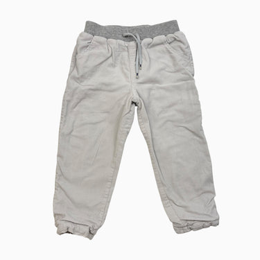 Pantalon gris clair en corduroy 36M