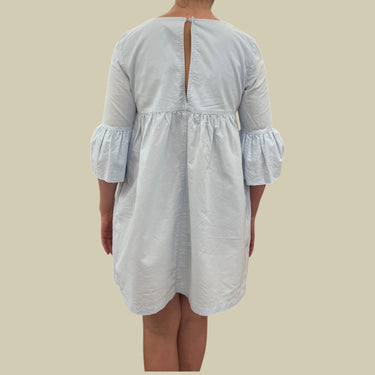 Robe bleue ciel en coton pour femmes S
