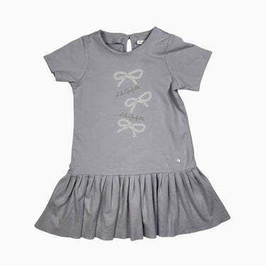 Robe lilas avec 'noeuds' perlés 4Y