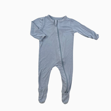 Pyjama bleu en bambou et spandex 3-6M