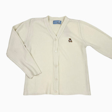 Cardigan vanille côtelé 8Y