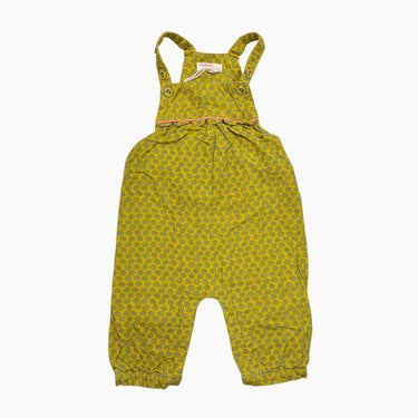 Salopette pistache fleruie en corduroy 9M