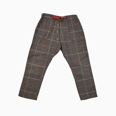 Pantalon taupe pied-de-poule 6Y