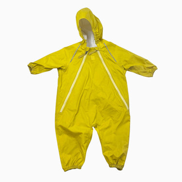 Combi de pluie jaune 12M