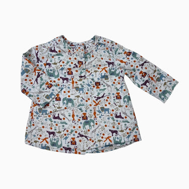 Robe grise 'animaux' 6M