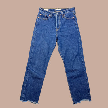 Jeans cropped 'Wedgie Straight' en denim brut pour femmes W26-L26US