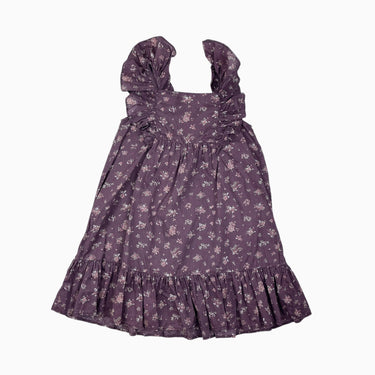 Robe bourgogne fleuri 6Y