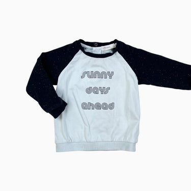 Chandail aqua 'Sunny days' 24M