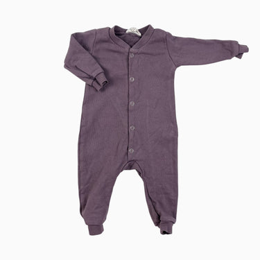 Combi mauve en coton french terry 0-3M