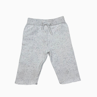 Pantalon blanc 'confettis' en tricot de coton 2-3Y