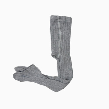 Collant gris cotelé 0 (6-12M)