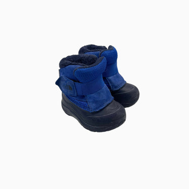 Bottes d'hiver bleu royal doublées en peluche avec velcro 5 US