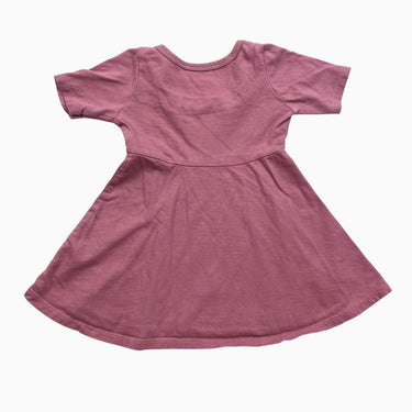 Robe rose en coton bio 12-18M