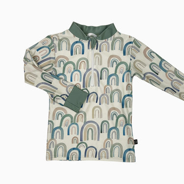 Haut de maillot menthe 'rainbows' 4-5Y
