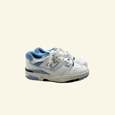 Sneakers '550' blancs et bleus à lacet pour femmes 5US