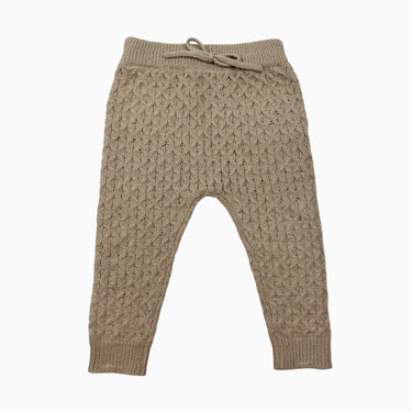 Pantalon sable en tricot d'acrylique et nylon 18-24M