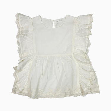 Blouse vanillé avec broderie 5Y