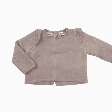 Pull rose très pâle en cachemire 3-6M