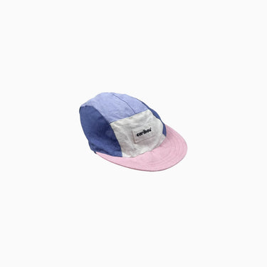 Casquette colorblock pastel en lin L 6Y+
