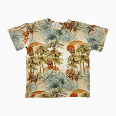 T-shirt en rayonne de bambou et coton bio tigres 1-3Y