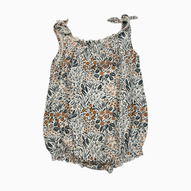 Barboteuse fleuri coton 18-24M