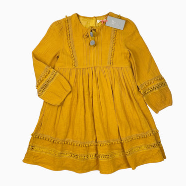 Robe dijon en mousseline 11-12Y